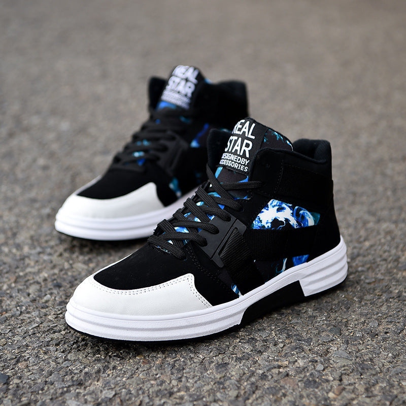 Camouflage High-Top Lace-Up Shoe My Store