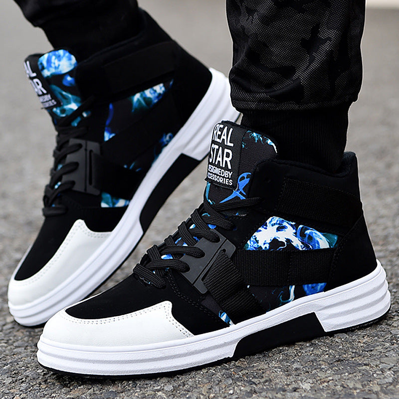 Camouflage High-Top Lace-Up Shoe My Store