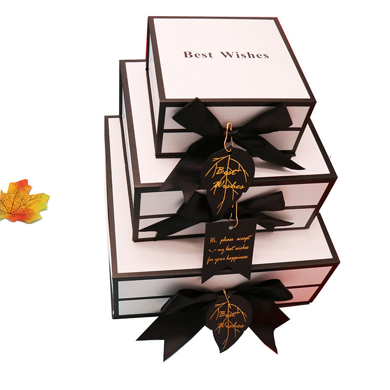 Clamshell Gift Box Lipstick Cosmetics White Packaging Box Square Gift Box My Store