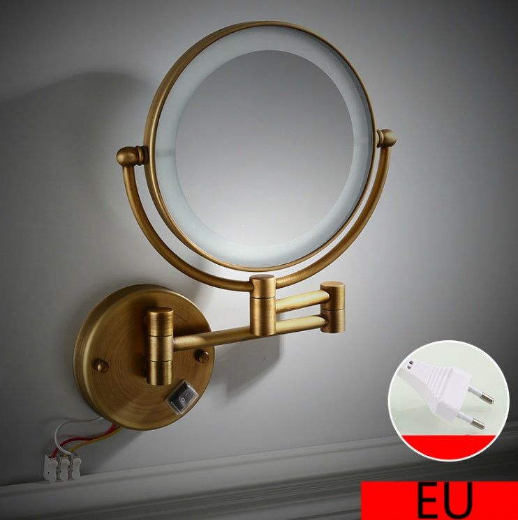 Folding hotel LED makeup mirror with light 1Heartof5