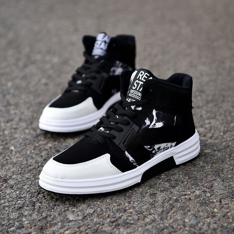 Camouflage High-Top Lace-Up Shoe My Store