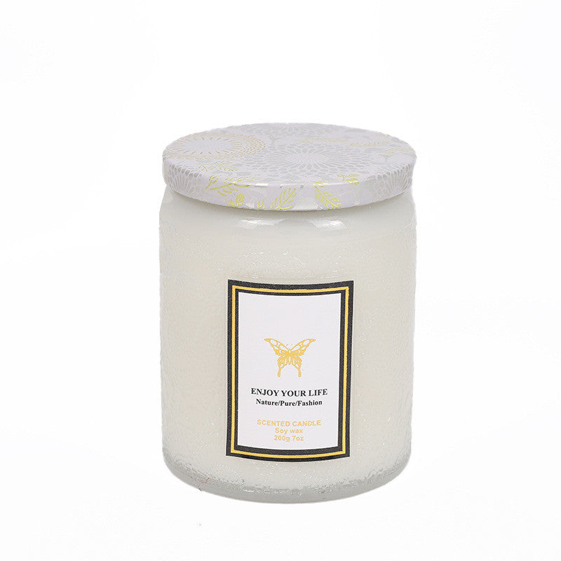 Embossed Glass Fragrance Handmade Gift Aromatherapy Soy Candles My Store