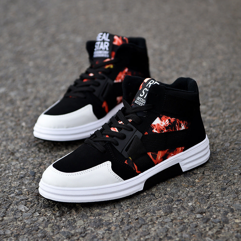 Camouflage High-Top Lace-Up Shoe My Store