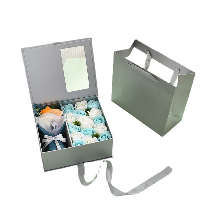 Transparent Window Perfume Gift Box Eternal Rose Hand Gift Box My Store