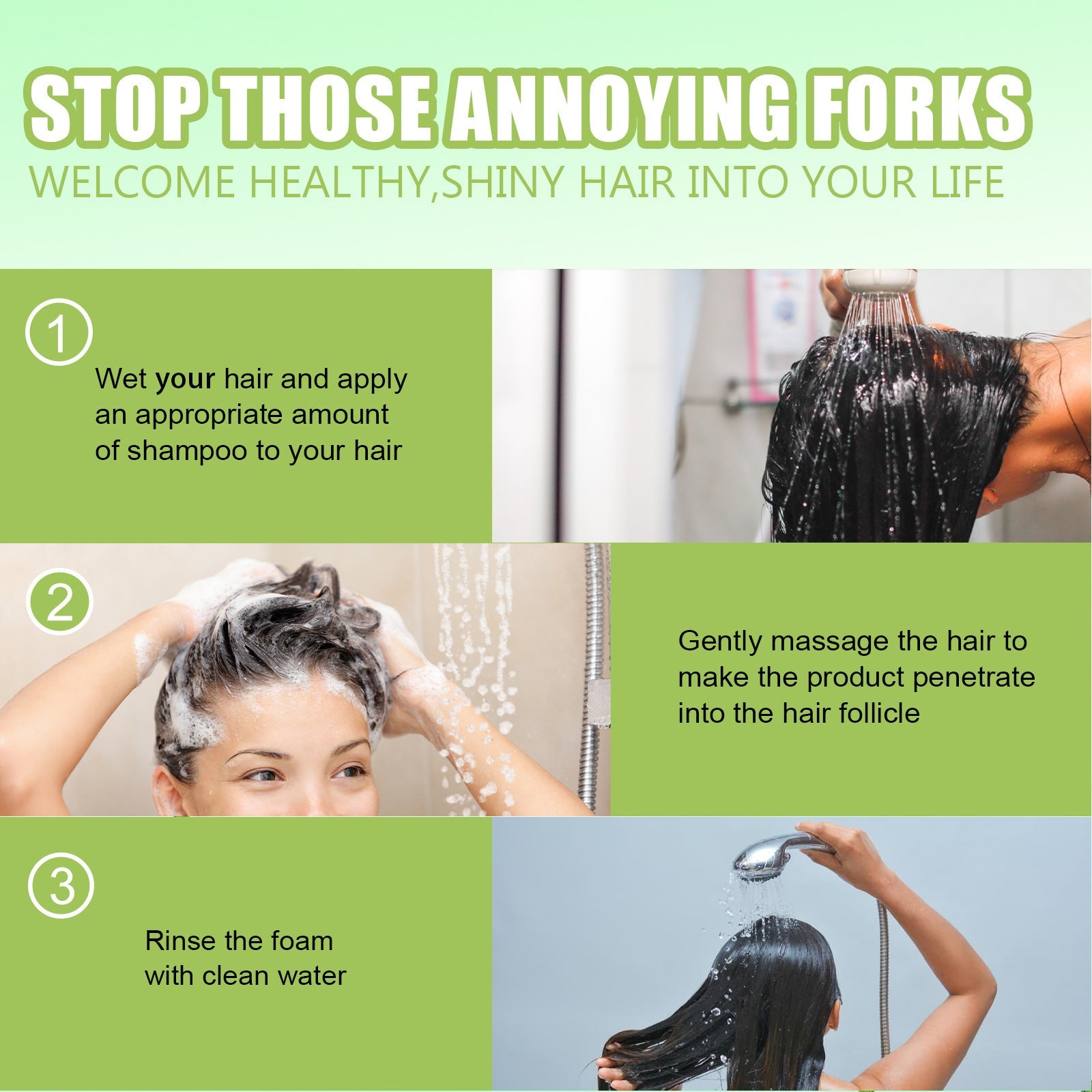 Rosemary Mint Shampoo Moisturizing Supple Hair Repair Dry Frizz Refreshing Shampoo Hair Care My Store