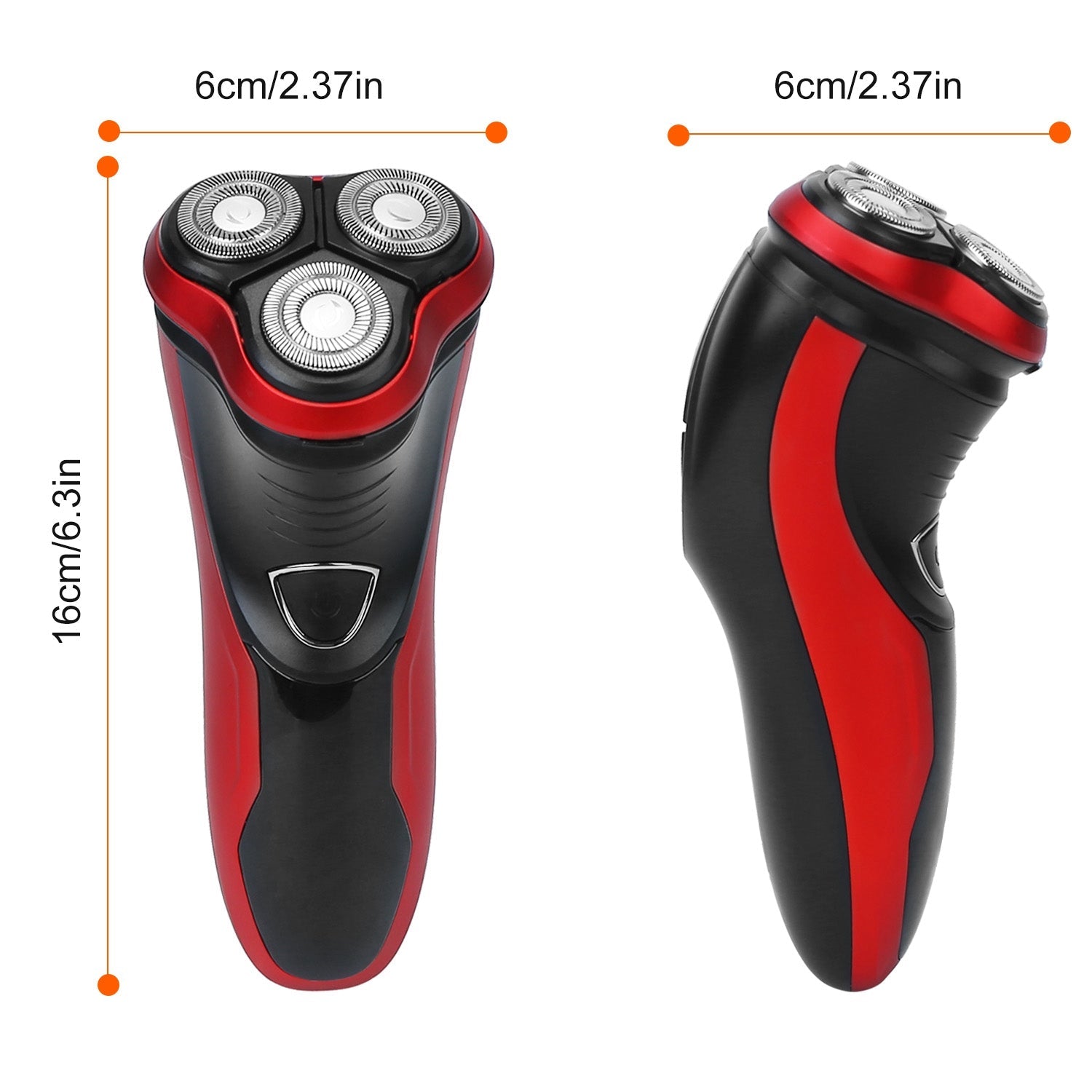 Electric Shaver Razor For Men IPX7 Waterproof Beard Trimmer 3D Rechargeable Painless Rotary Shaver With Trimmer 2 In 1 Electric Shaver 1Heartof5