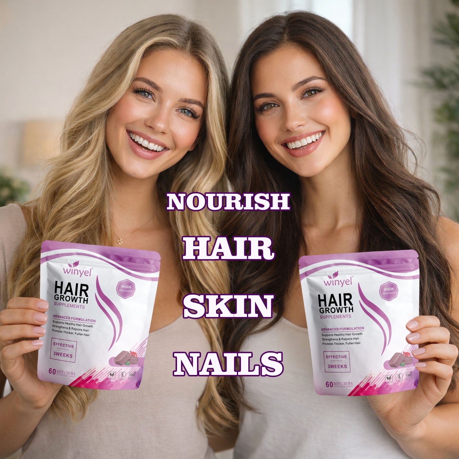WINYEL Hair Growth Soft Chew able