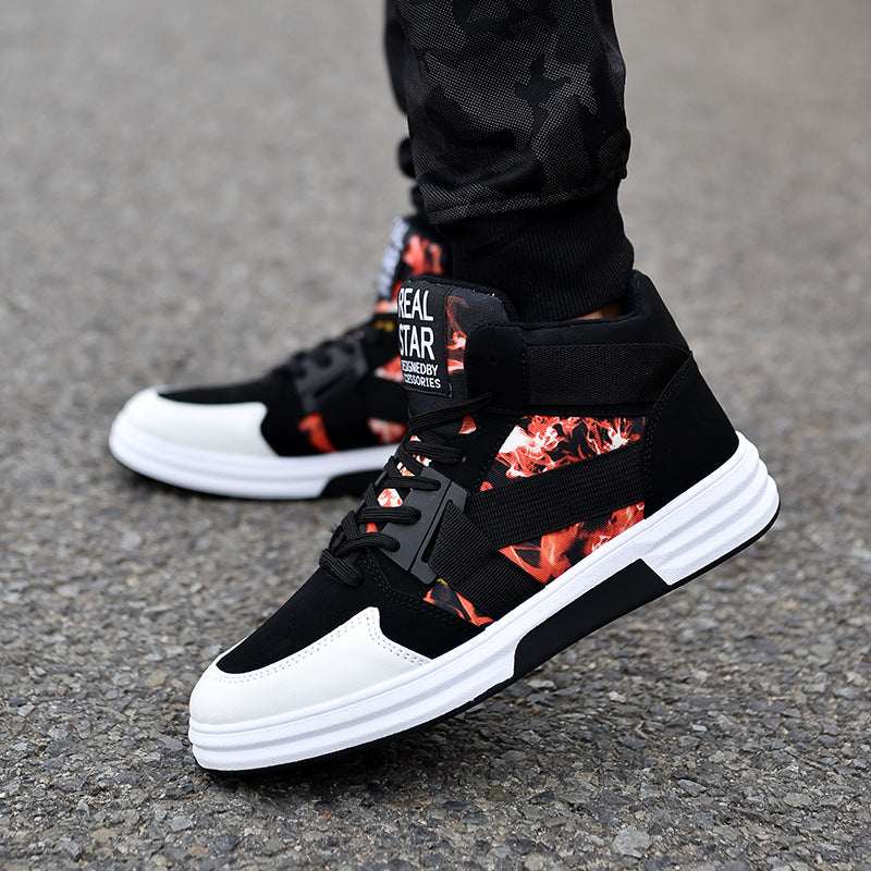 Camouflage High-Top Lace-Up Shoe My Store