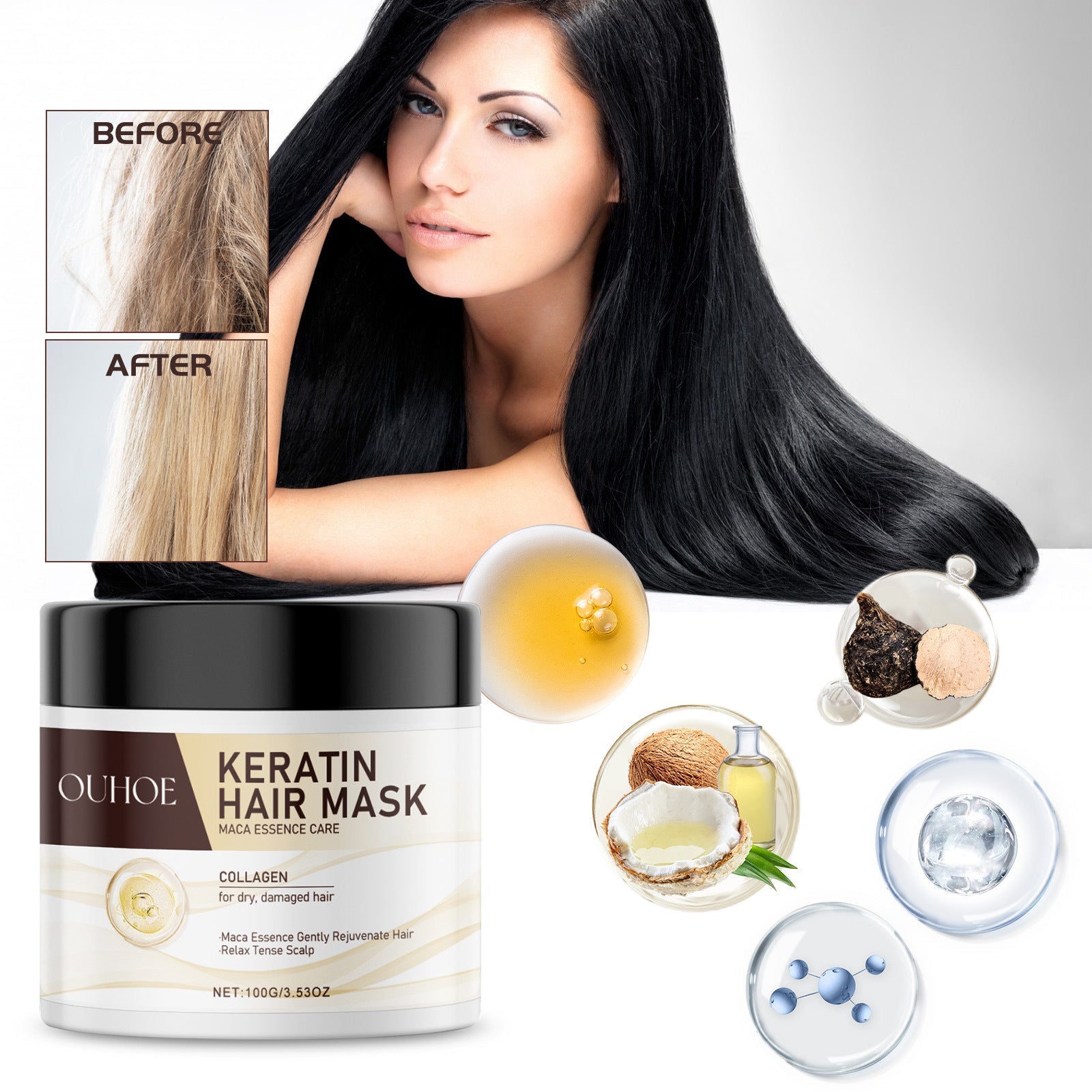 Keratin Conditioner Soft Scalp Deep Nourishing My Store