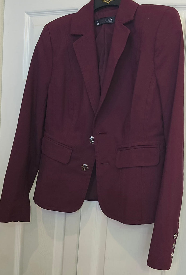 Wine Long sleeve Jacket 1Heartof5