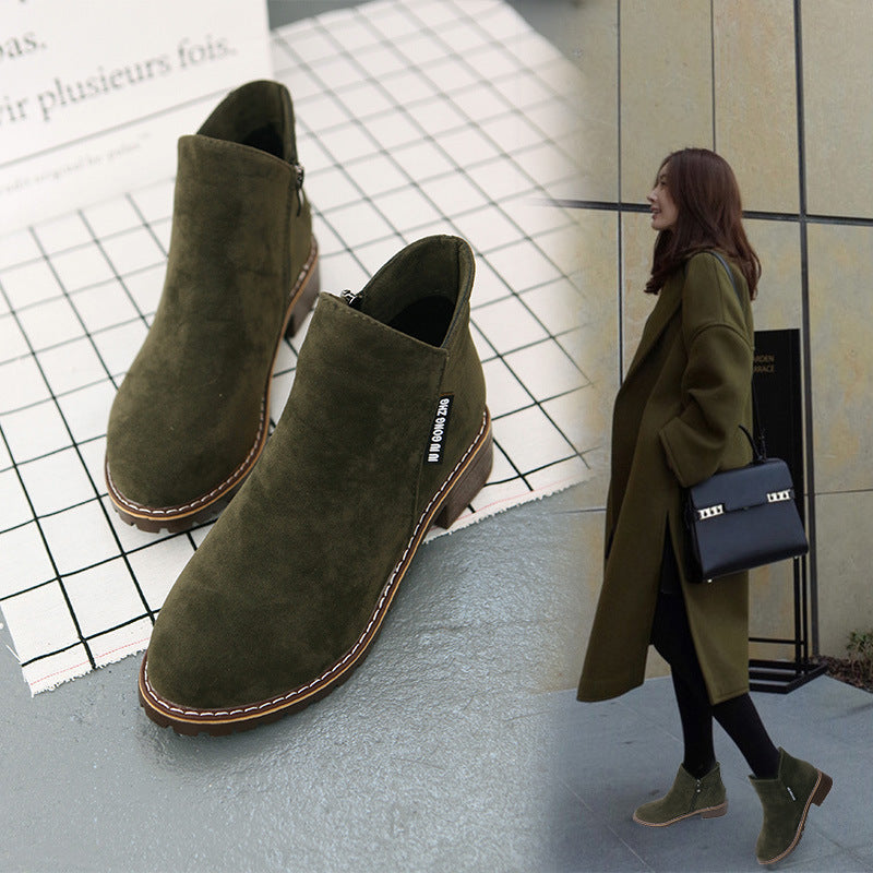 Ankle Boots Fall Winter Frosted Shoes Women Fashion My Store