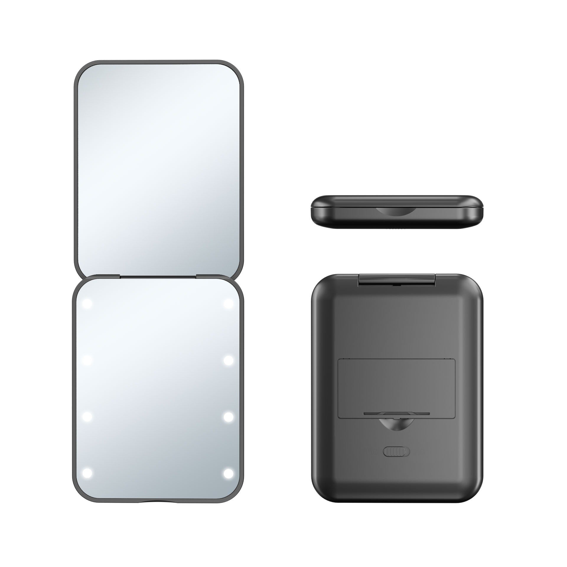 Ultra-thin LED Handheld Makeup Mirror 1Heartof5