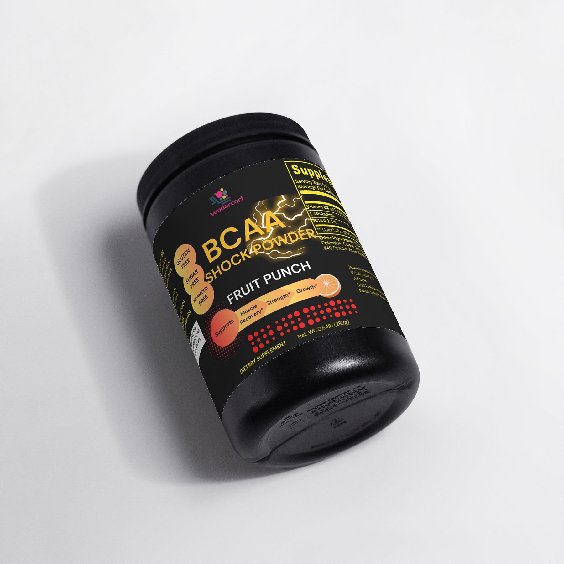 BCAA Shock Powder Fuel Muscle Growth, Enhance Recovery Boost Performance 1Heartof5