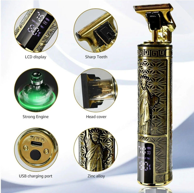 Beard Trimmer Hair Clippers Cordless Hair Cutting Kit Barber Shaving Machine For Men USB Rechargeable 1 PCS 1Heartof5