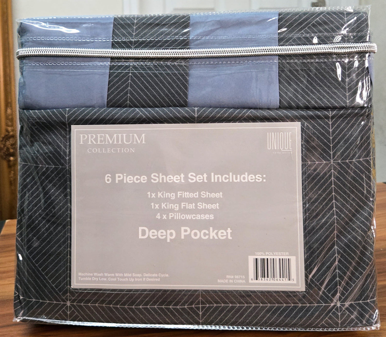 6 Piece Sheet Set Size King 1Heartof5
