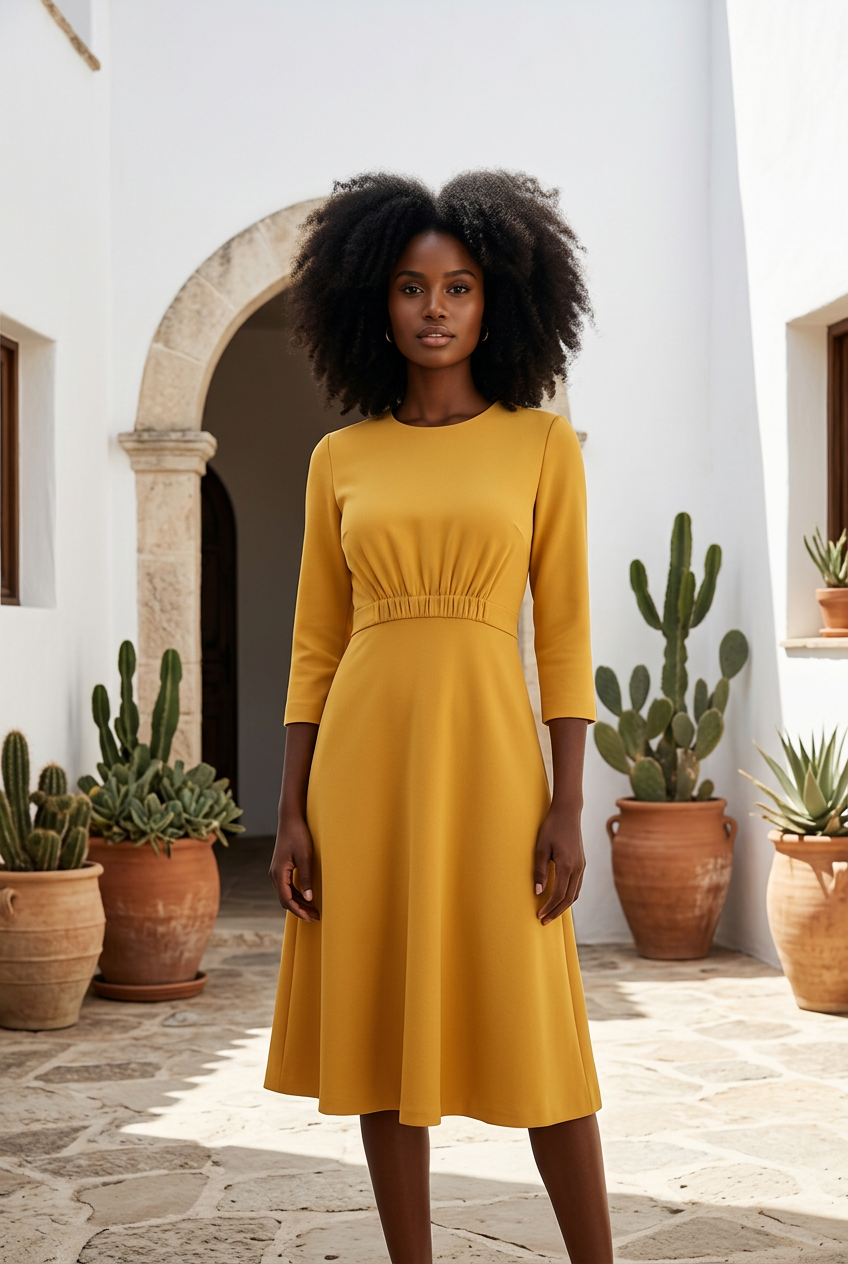 Yellow dress size medium 1Heartof5