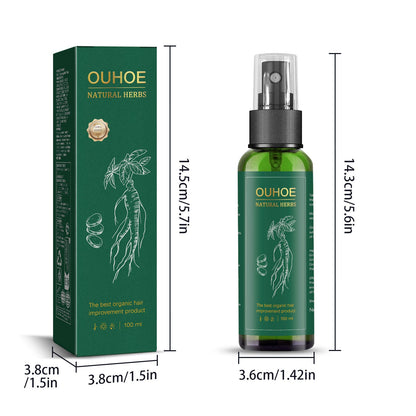 OUHOE Ginseng Hair Growth Lotion Ginseng  Moisturizing Hair Care Hair Growth Spray 1Heartof5