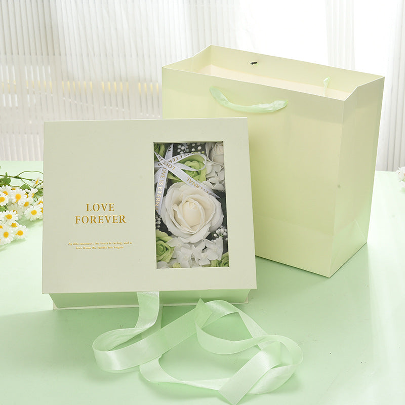 Transparent Window Perfume Gift Box Eternal Rose Hand Gift Box My Store