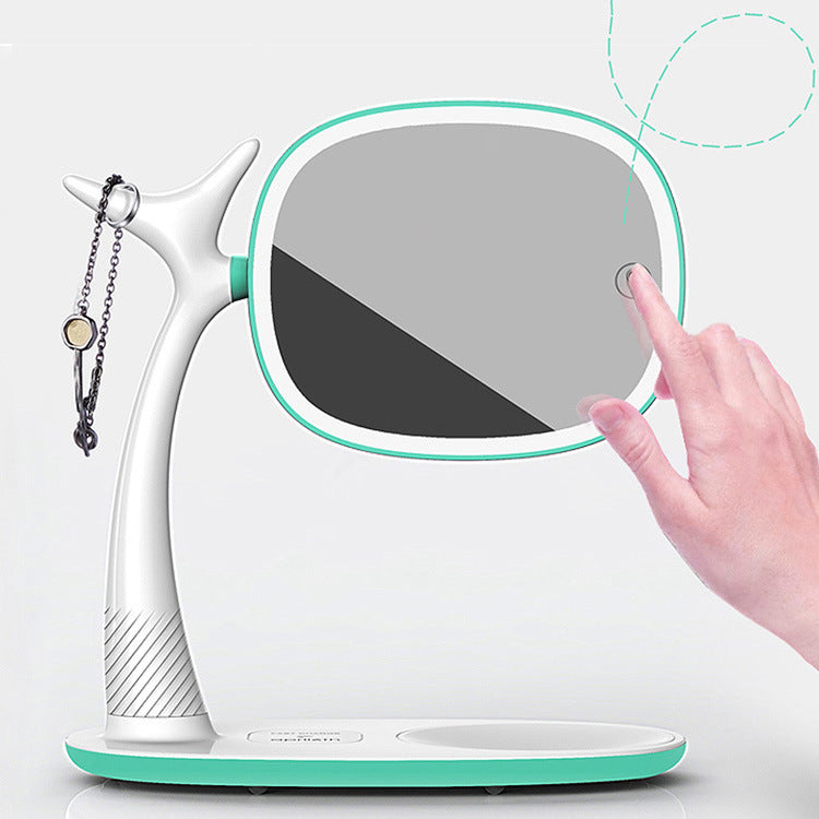 Led Light Makeup Mirror Double Sided Wireless Intelligence 1Heartof5
