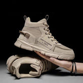 Ankle Boots Men Lace-up Martin Boots Platform Canvas Shoes My Store