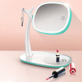 Led Light Makeup Mirror Double Sided Wireless Intelligence 1Heartof5