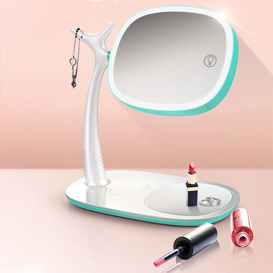 Led Light Makeup Mirror Double Sided Wireless Intelligence 1Heartof5