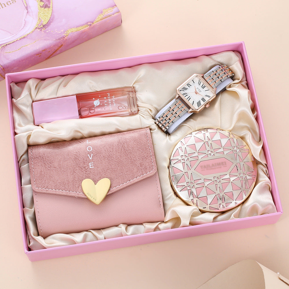 All-match Gift Box Watch Perfume Air Cushion Wallet