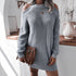 Knitwear College Sweaters Sweater For Women Long Blue Gray My Store