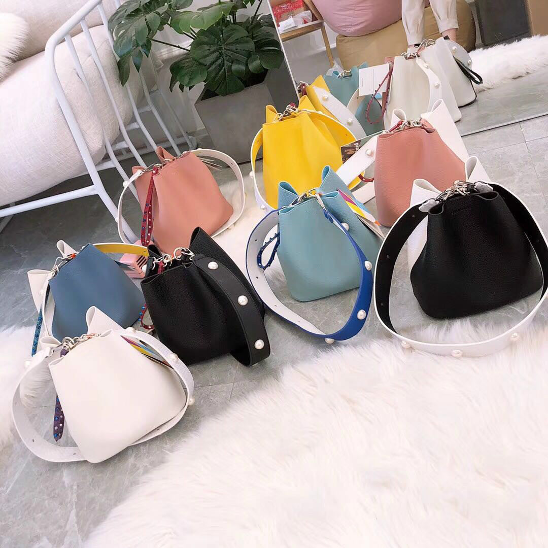 Fashion Leopard Print Bucket Bags For Women Personality Rivet Handbag Python Pattern Strap Shoulder Bags Designer Crossbody Bag My Store