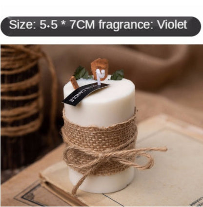 Smokeless Scented Candles Retro Pastoral Scented Candles Natural Environmentally Friendly Plant Essential Oil Fragrance My Store