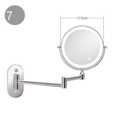 New 8-inch Folding LED Makeup Mirror Wall-mounted 1Heartof5