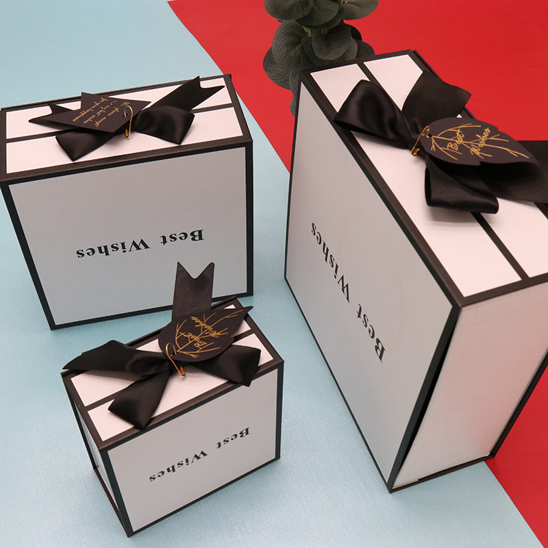 Clamshell Gift Box Lipstick Cosmetics White Packaging Box Square Gift Box My Store