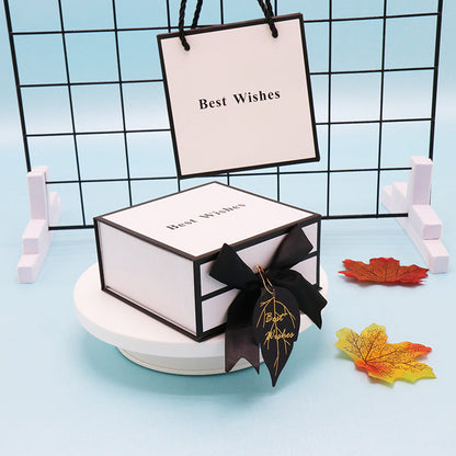 Clamshell Gift Box Lipstick Cosmetics White Packaging Box Square Gift Box My Store