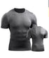 Mens Muscle Hooded Hoodies Short Sleeve T-shirt Sports GYM Slim Fit Tops Blouse My Store