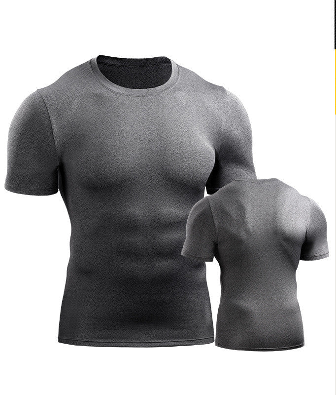 Mens Muscle Hooded Hoodies Short Sleeve T-shirt Sports GYM Slim Fit Tops Blouse My Store