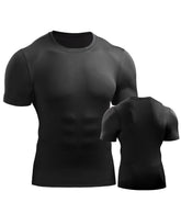 Mens Muscle Hooded Hoodies Short Sleeve T-shirt Sports GYM Slim Fit Tops Blouse My Store