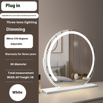 Semicircle LED With Light Makeup Desktop Smart Touch Dimming Fill Light Mirror Adjustable 1Heartof5