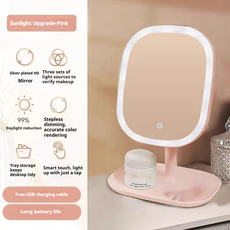 Net Red Led Makeup Mirror With Light 1Heartof5