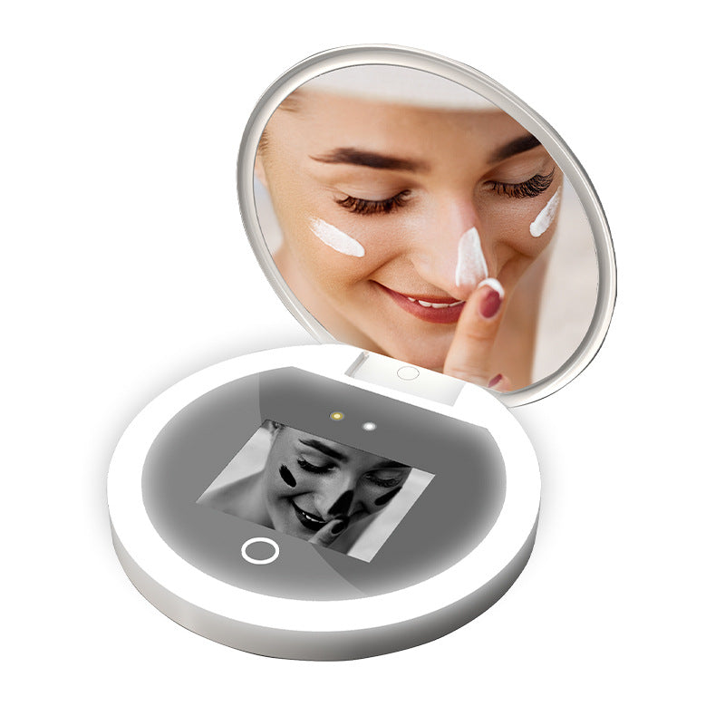 Intelligent Sunscreen UV Makeup Mirror, Handheld LED Beauty, Portable Charging, Eye Protection 1Heartof5