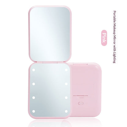 Ultra-thin LED Handheld Makeup Mirror 1Heartof5