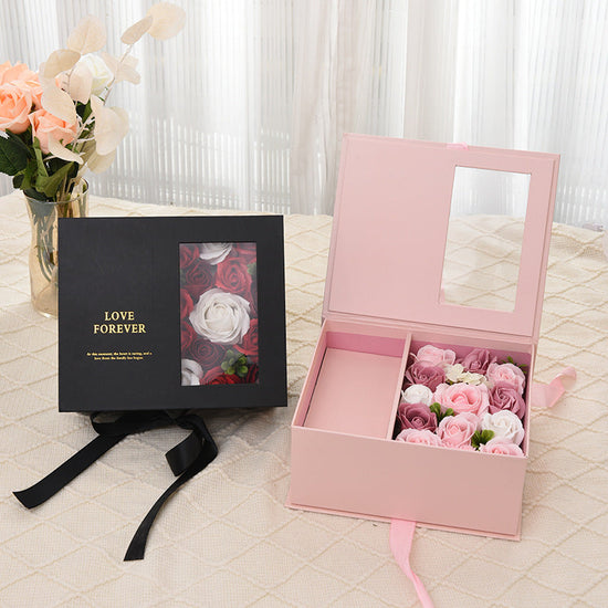 Transparent Window Perfume Gift Box Eternal Rose Hand Gift Box My Store