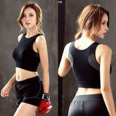 Women Breathable Mesh Sports Bras Shockproof Padded Athletic Gym Running Bra Solid Seamless Fitness Yoga Sport Tops Vest My Store