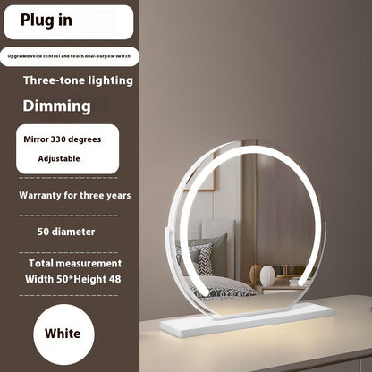 Semicircle LED With Light Makeup Desktop Smart Touch Dimming Fill Light Mirror Adjustable 1Heartof5