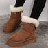 New Bow-knot Snow Boots Winter Plus Velvet Warm Thick-soled Ankle Boots For Women Simple Daily Leisure Cotton Shoes My Store