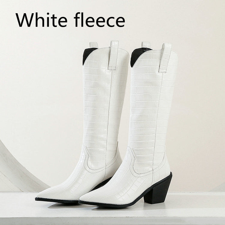 Long Boots Thick Heel Boots Women&