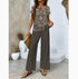 Double layer Straight Womens Pants 