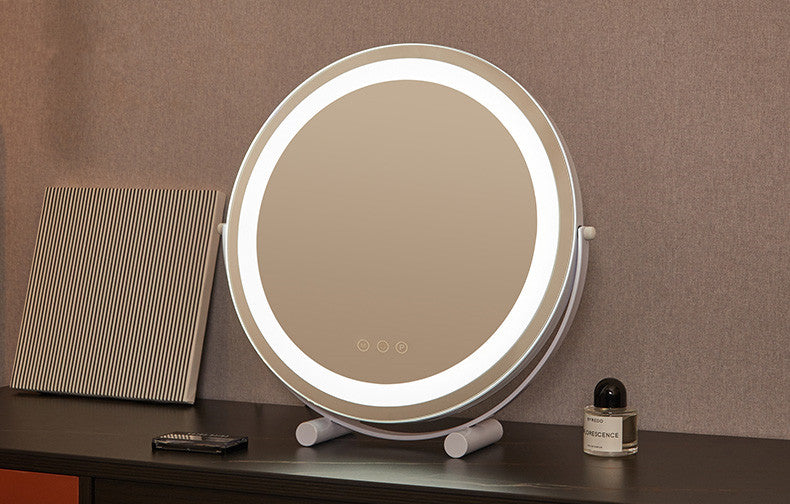 Makeup Mirror Desktop Desktop Led Charging Dressing Table With Light Fill Light 1Heartof5