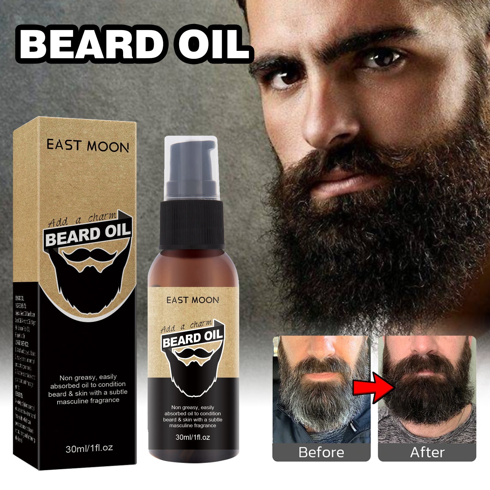 East Moon Beard Care Oil Men&