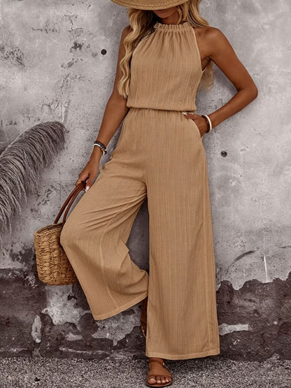 Womens Draped-Neck Vest And Casual Pants Set 1Heartof5