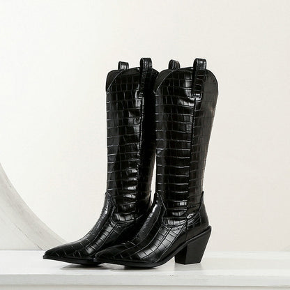 Long Boots Thick Heel Boots Women&